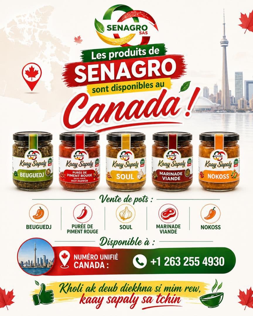 Affiche SENAGRO pour Canada
