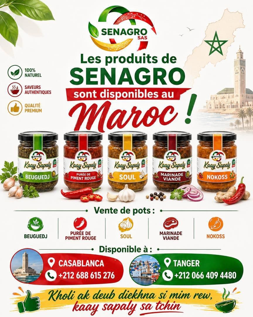 Affiche SENAGRO pour Maroc